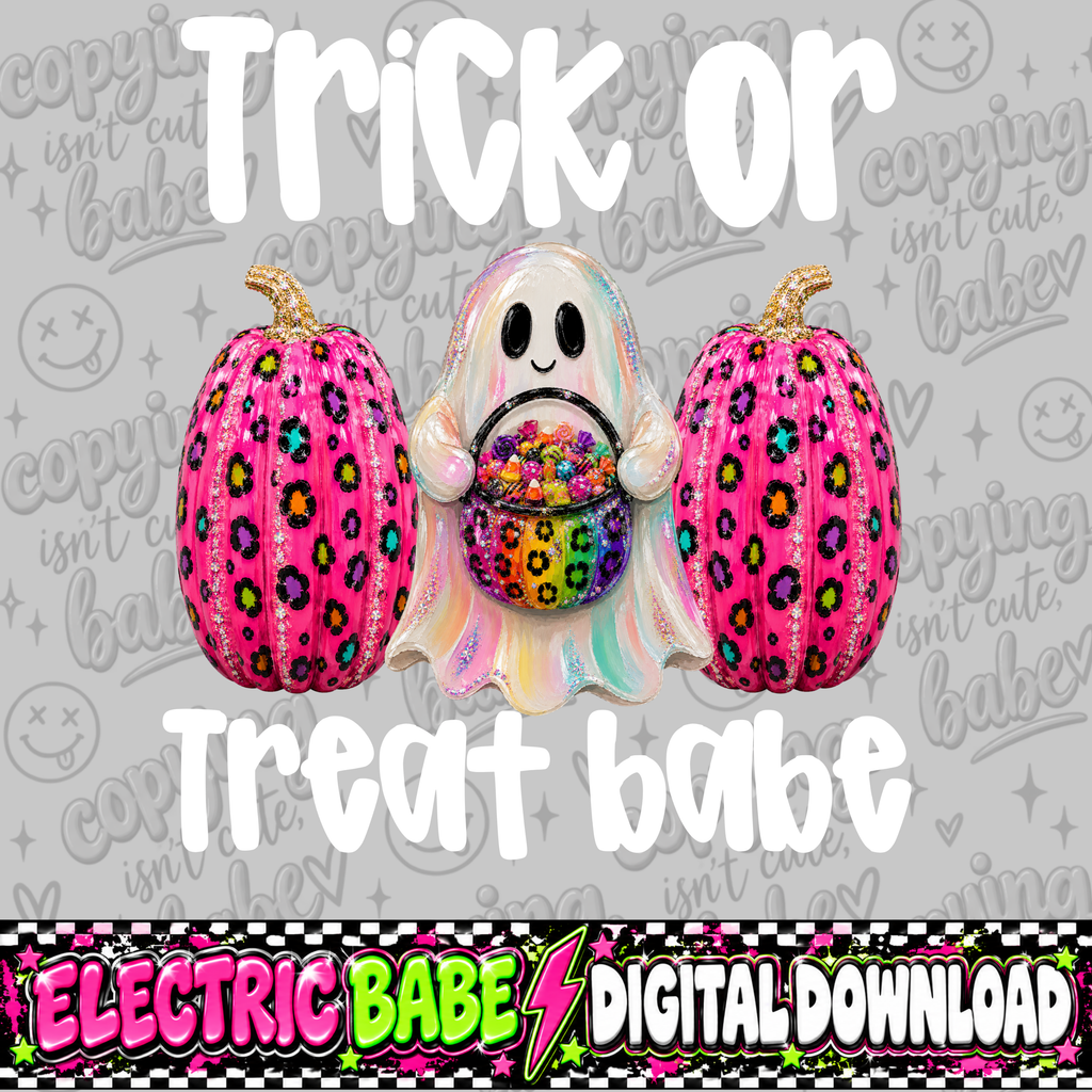 Trick or treat babe PNG