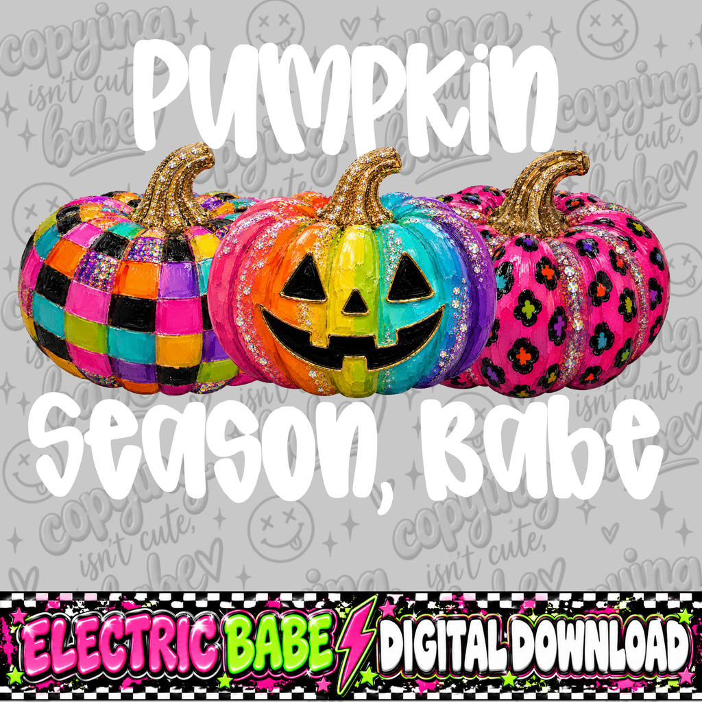 Pumpkin season babe PNG