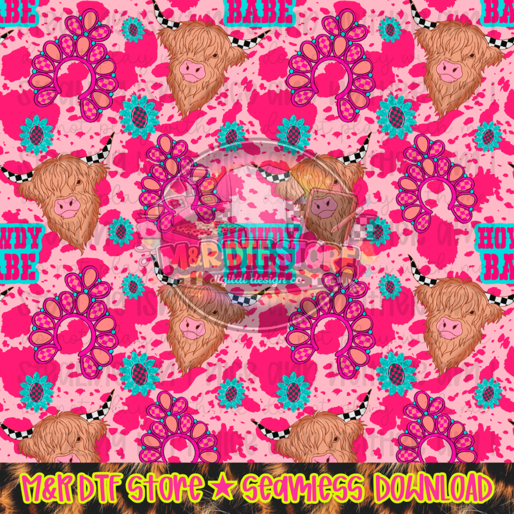 Pink Punchy Western Seamless
