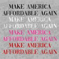 Make America affordable again 4 color PNG
