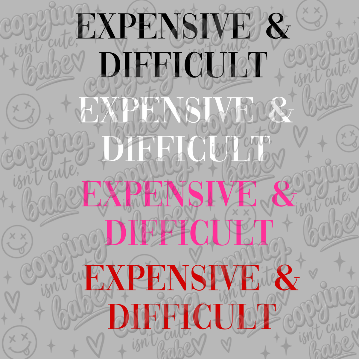 Expensive and difficult 4 color PNG