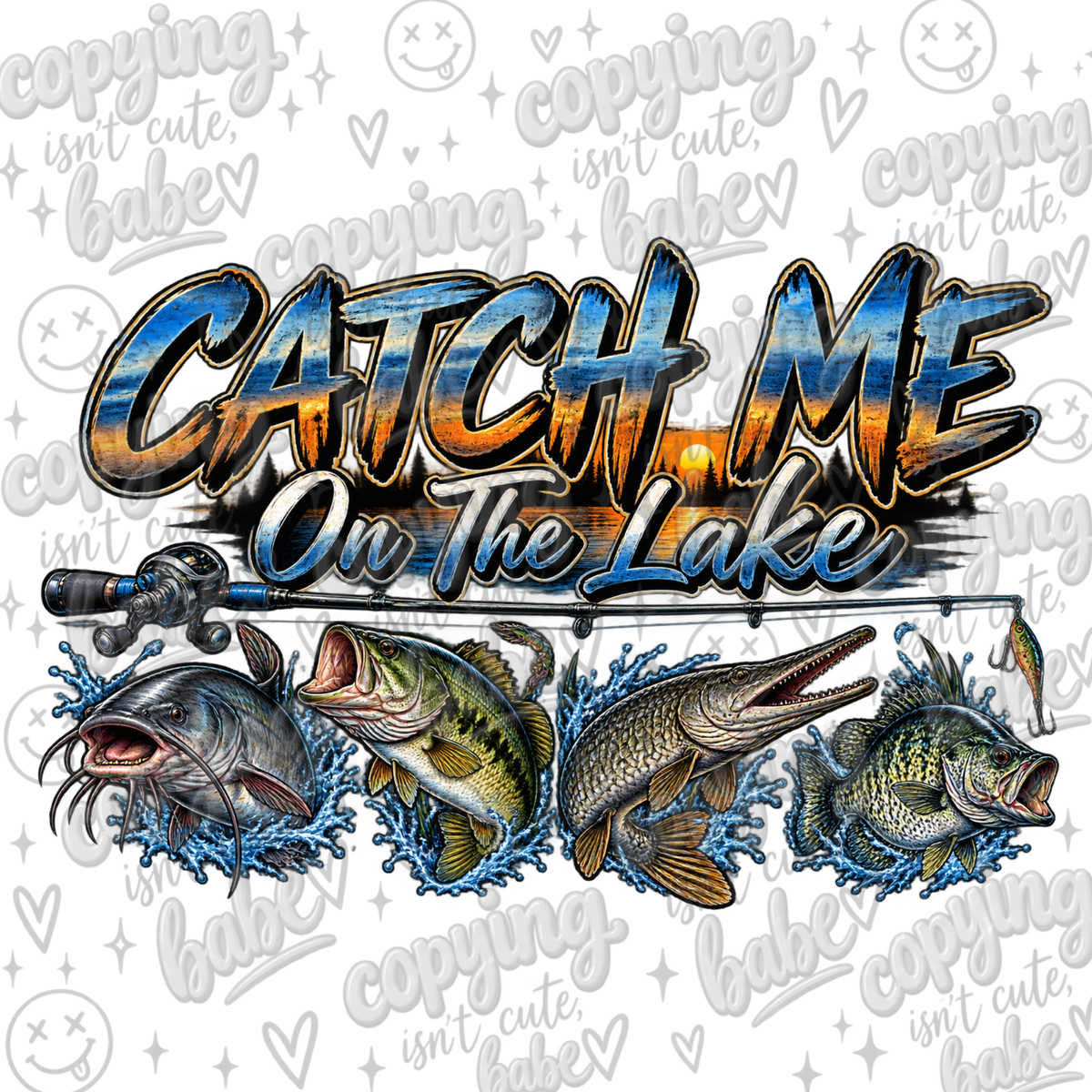 Catch me on the lake fishing PNG