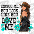 Look like you love me PNG