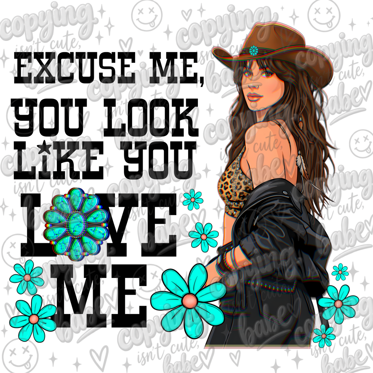 Look like you love me PNG