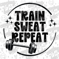 Train sweat repeat PNG