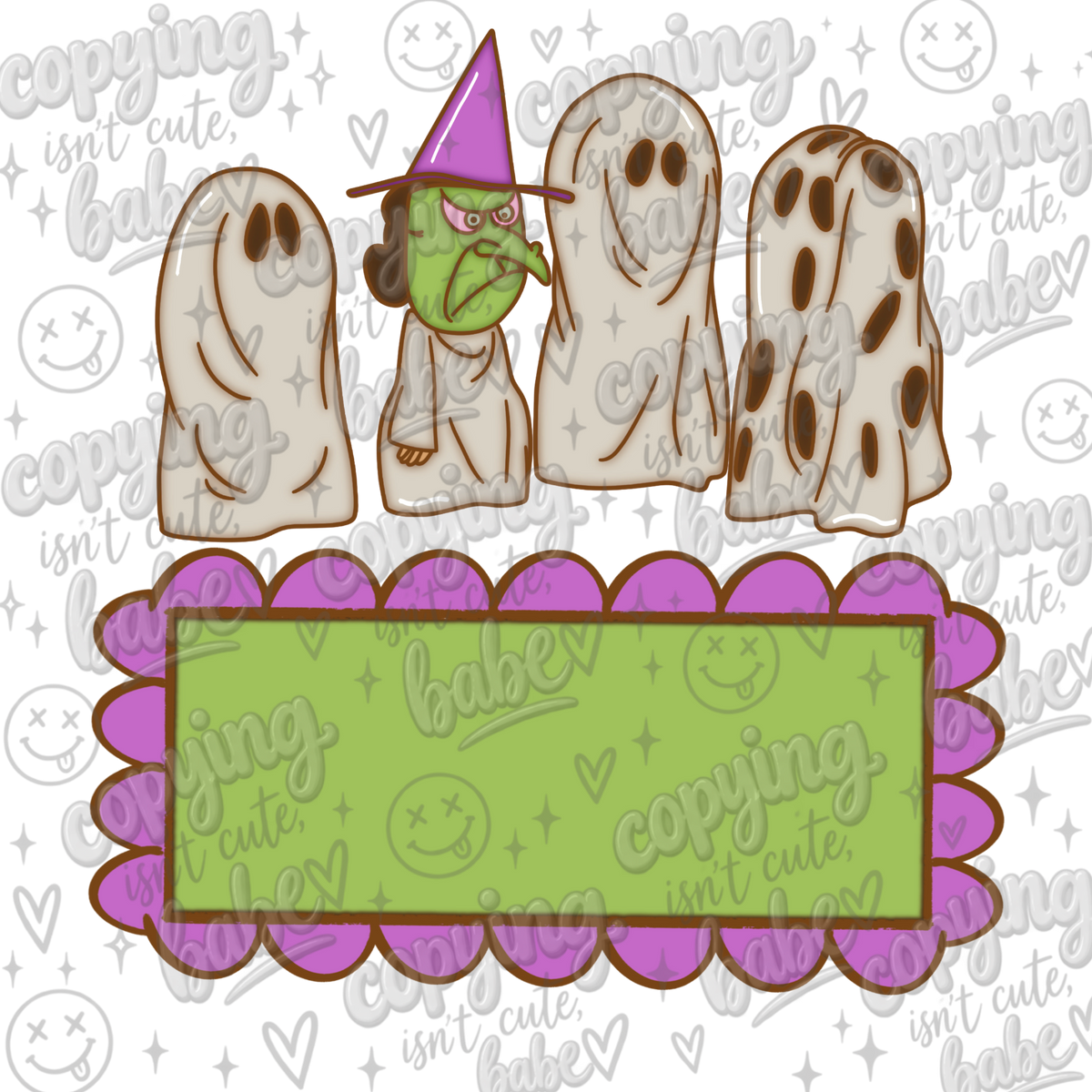 Halloween Name Plate PNG