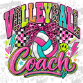 Volleyball coach colorful PNG
